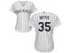White Chad Bettis Women #35 Majestic MLB Colorado Rockies 2016 New Cool Base Jersey