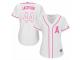 Women Majestic Los Angeles Angels of Anaheim #44 Reggie Jackson White Fashion Cool Base MLB Jersey