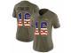 Women Nike Denver Broncos #16 Bennie Fowler Limited Olive/USA Flag 2017 Salute to Service NFL Jersey
