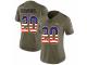 Women Nike Denver Broncos #20 Brian Dawkins Limited Olive/USA Flag 2017 Salute to Service NFL Jersey