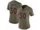 Women Nike Denver Broncos #30 Terrell Davis Limited Olive 2017 Salute to Service NFL Jersey