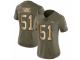 Women Nike Denver Broncos #51 Todd Davis Limited Olive/Gold 2017 Salute to Service NFL Jersey