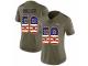 Women Nike Denver Broncos #58 Von Miller Limited Olive/USA Flag 2017 Salute to Service NFL Jersey