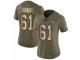 Women Nike Denver Broncos #61 Matt Paradis Limited Olive/Gold 2017 Salute to Service NFL Jersey