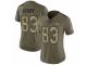 Women Nike Denver Broncos #83 A.J. Derby Limited Olive/Camo 2017 Salute to Service NFL Jersey