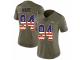 Women Nike Denver Broncos #94 DeMarcus Ware Limited Olive/USA Flag 2017 Salute to Service NFL Jersey