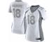 Women's Nike Denver Broncos #18 Peyton Manning Limited White Platinum NFL Jersey