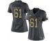 Women's Nike Denver Broncos #61 Matt Paradis Limited Black 2016 Salute to Service NFL Jersey