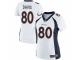 Women's Nike Denver Broncos #80 Vernon Davis Game White NFL Jersey
