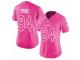 Women's Nike Denver Broncos #94 Domata Peko Limited Pink Rush Fashion NFL Jersey