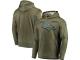 Youth Denver Broncos Nike Olive Salute to Service Sideline Therma Performance Pullover Hoodie