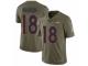 Youth Nike Denver Broncos #18 Peyton Manning Limited Olive 2017 Salute to Service NFL Jersey
